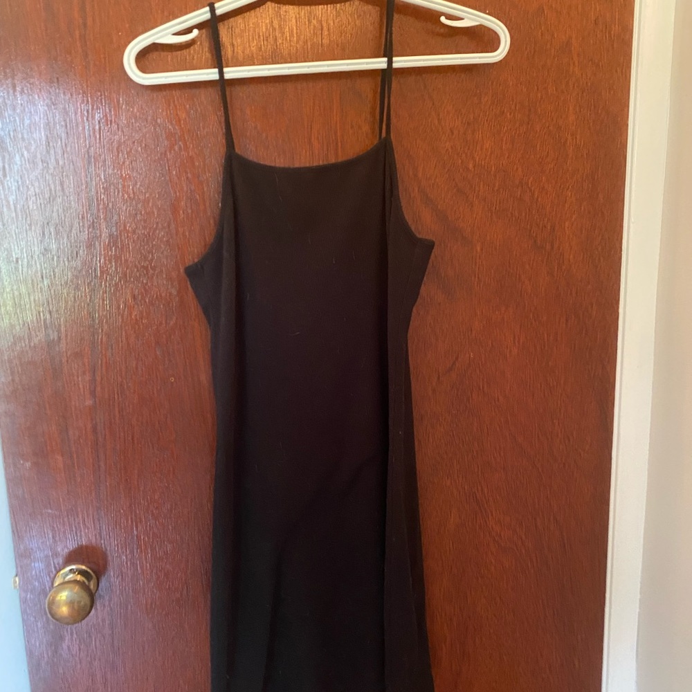 black straight dress